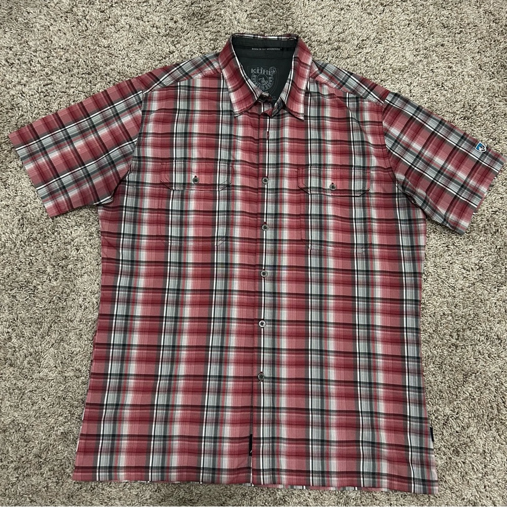Kuhl Mens Medium Shortsleeved Button Down Shirt